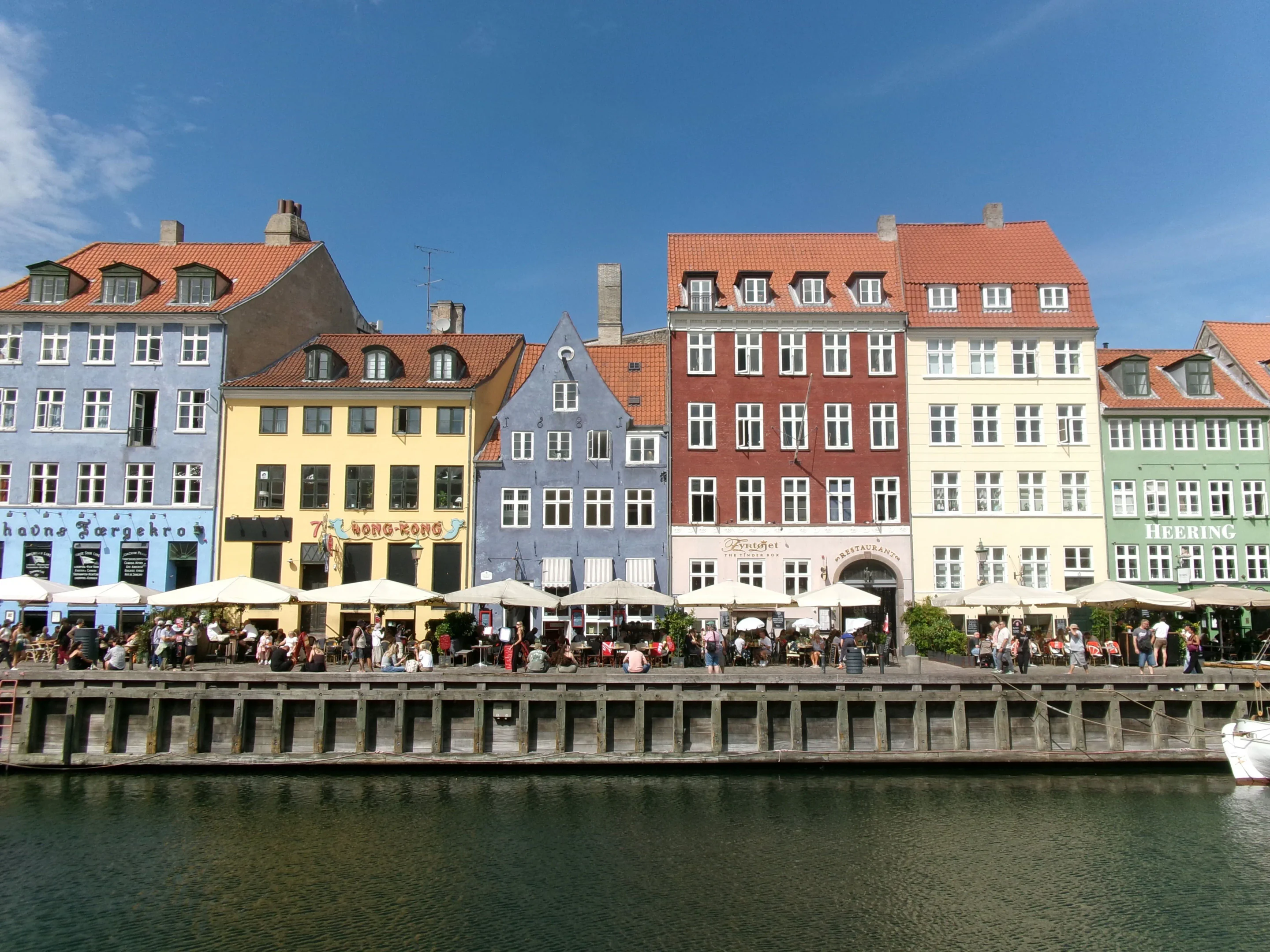 Colorful waterfront buildings in Nyhavn, Copenhagen