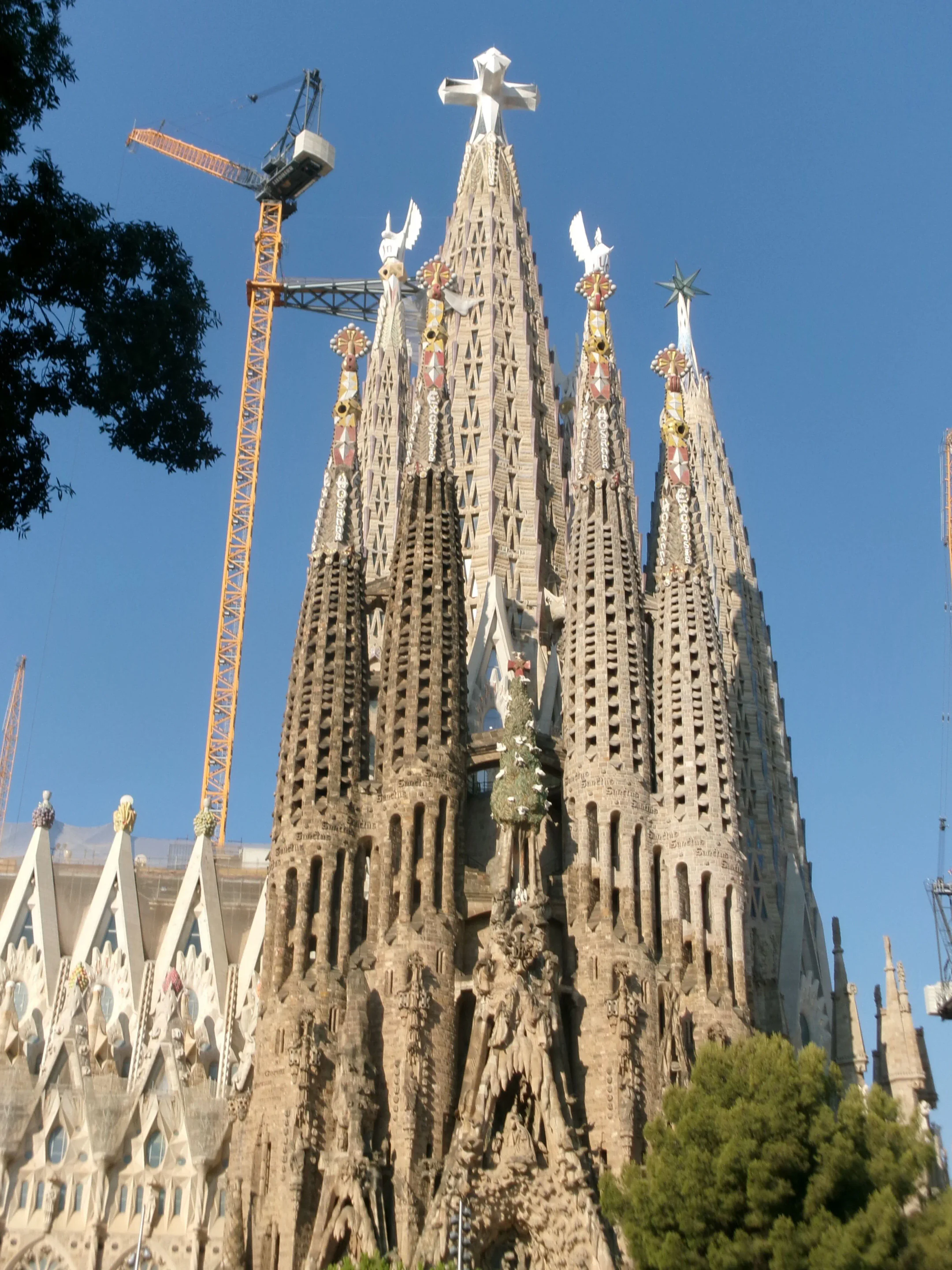 Nativity Facade of Sagrada Família in Barcelona